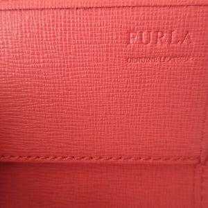 未使用 フルラ 733841 レザー ピンク 2つ折り長財布 財布 1870【中古】FURLA