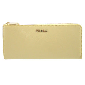 未使用 フルラ 732069 レザー イエロー 黄 L字ファスナー長財布 財布 1871【中古】FURLA