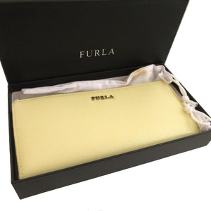 未使用 フルラ 732069 レザー イエロー 黄 L字ファスナー長財布 財布 1871【中古】FURLA
