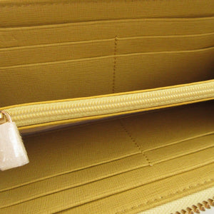 未使用 フルラ 732069 レザー イエロー 黄 L字ファスナー長財布 財布 1871【中古】FURLA