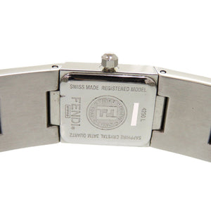 フェンディ ピラミッド 4250L SS ブラック シルバー クオーツ 腕時計 黒文字盤 1897【中古】FENDI