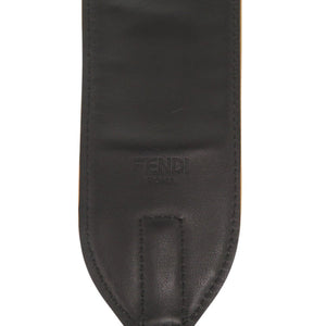 美品 フェンディ × FILA フィラ レザー ブラック ショルダーストラップ 黒 1900【中古】FENDI