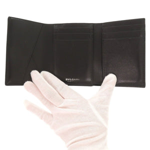 ブルガリ クリップ デニム ブルー 三つ折り財布 1905【中古】BVLGARI