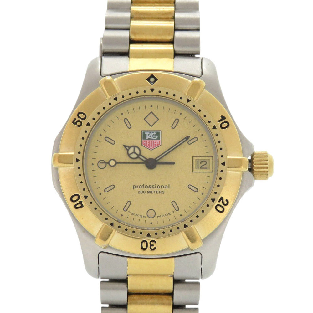タグホイヤー 964.013R プロフェッショナル 200m SS ゴールド クオーツ 腕時計 1907【中古】TAG HEUER