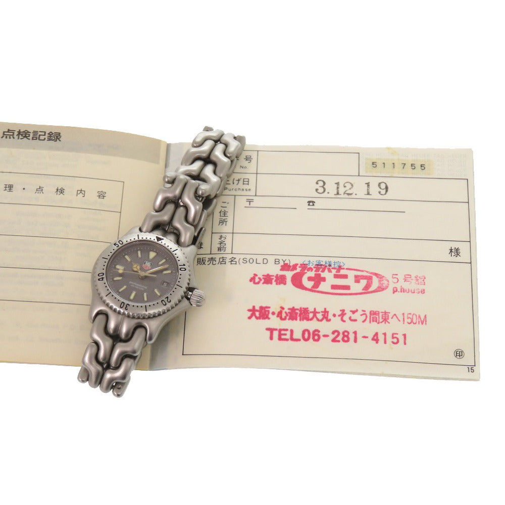 美品 タグホイヤー S99.215 プロフェッショナル200m SS グレー クオーツ 腕時計 1908【中古】TAG HEUER