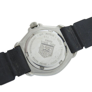タグホイヤー フォーミュラ1 374.508 SS ラバー ブラック 黒文字盤 クオーツ 腕時計 1910【中古】TAG HEUER