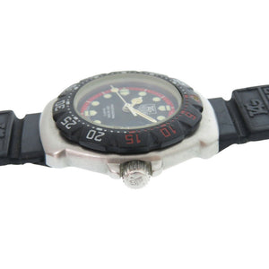 タグホイヤー フォーミュラ1 374.508 SS ラバー ブラック 黒文字盤 クオーツ 腕時計 1910【中古】TAG HEUER