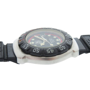 タグホイヤー フォーミュラ1 374.508 SS ラバー ブラック 黒文字盤 クオーツ 腕時計 1910【中古】TAG HEUER