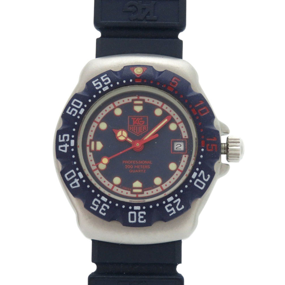 美品 タグホイヤー フォーミュラ1 370.508 SS ラバー ネイビー クオーツ 腕時計 1911【中古】TAG HEUER