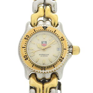 タグホイヤー WG1421-0セル プロフェッショナル SS アイボリー クオーツ 腕時計 1913【中古】TAG HEUER