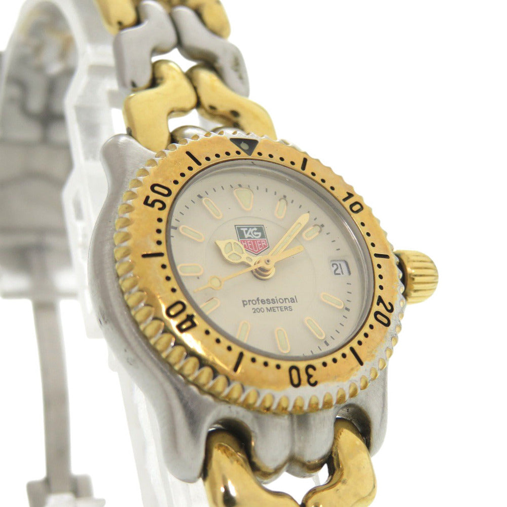 タグホイヤー WG1421-0セル プロフェッショナル SS アイボリー クオーツ 腕時計 1913【中古】TAG HEUER