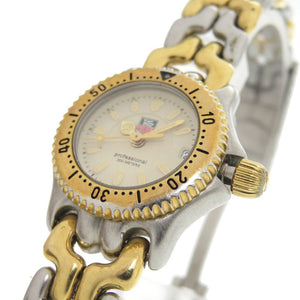 タグホイヤー WG1421-0セル プロフェッショナル SS アイボリー クオーツ 腕時計 1913【中古】TAG HEUER