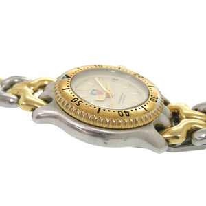 タグホイヤー WG1421-0セル プロフェッショナル SS アイボリー クオーツ 腕時計 1913【中古】TAG HEUER