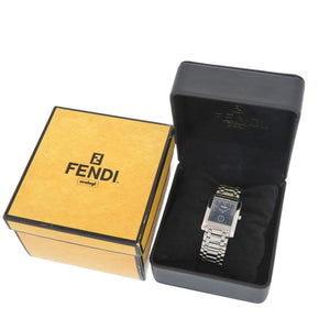 美品 フェンディ クラシコ 7000G SS ネイビー シルバー クオーツ 腕時計 1914【中古】FENDI