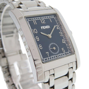 美品 フェンディ クラシコ 7000G SS ネイビー シルバー クオーツ 腕時計 1914【中古】FENDI