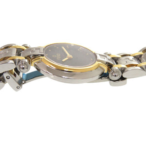 美品 フェンディ 760L SS ブラック ゴールド シルバー クオーツ 腕時計 黒文字盤 1916【中古】FENDI