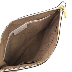 未使用品 マイケルコース MKシグネチャー ネオンストライプ 32T9LF9M3B PVC ホワイト 白 クラッチバッグ 1926【中古】Michael Kors