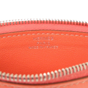 美品 エルメス ドゴン デュオ GM スイフト フラミンゴ T刻印 橙 長財布 1929【中古】HERMES