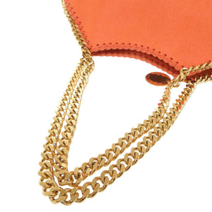 美品 ステラマッカートニー ファラベラ ラフィア ミディアム トート オレンジ ベージュ トートバッグ 0018【中古】Stella McCartney