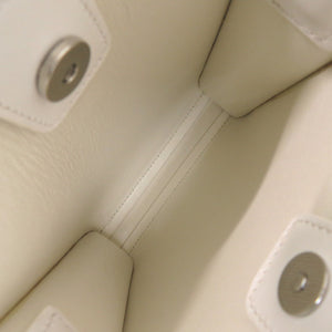 美品 ジルサンダー TANGLE SM タングル スモール JSPQ850173 レザー ホワイト ショルダーバッグ 白 0019【中古】JIL SANDER