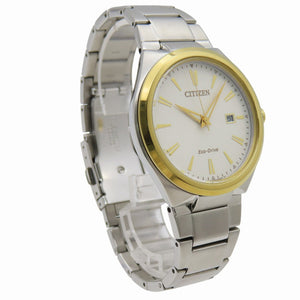 美品 シチズン エコドライブ ソーラー電波 J810-S090687 腕時計 SS シルバー/ゴールド 0031【中古】CITIZEN メンズ