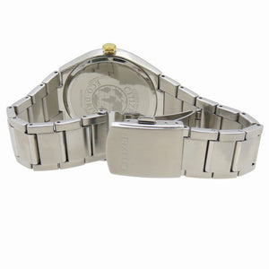 美品 シチズン エコドライブ ソーラー電波 J810-S090687 腕時計 SS シルバー/ゴールド 0031【中古】CITIZEN メンズ