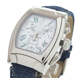 新品同様 テクノマリーン SS ホワイト デニム クオーツ 腕時計 0036【中古】Techno Marine