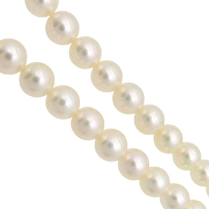 美品 パール 7-7.5mm ネックレス ネックレス 真珠 シルバー 0041【中古】 レディース