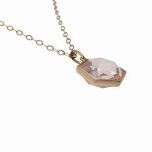 新品同様 天然ローズクォーツ 11.0ct K18PG 4.7g ネックレス ピンクゴールド アクセサリー 0043【中古】レディース