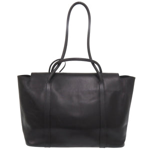 エルメス イニシャルバッグ マルジェラ期 エバーカーフ ブラック □F刻印 トートバッグ 黒 0050 【中古】 HERMES エヴァーカーフ ハンドバッグ