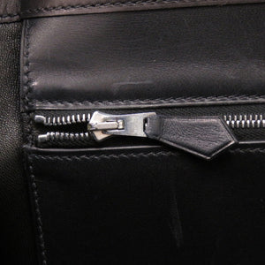 エルメス イニシャルバッグ マルジェラ期 エバーカーフ ブラック □F刻印 トートバッグ 黒 0050 【中古】 HERMES エヴァーカーフ ハンドバッグ
