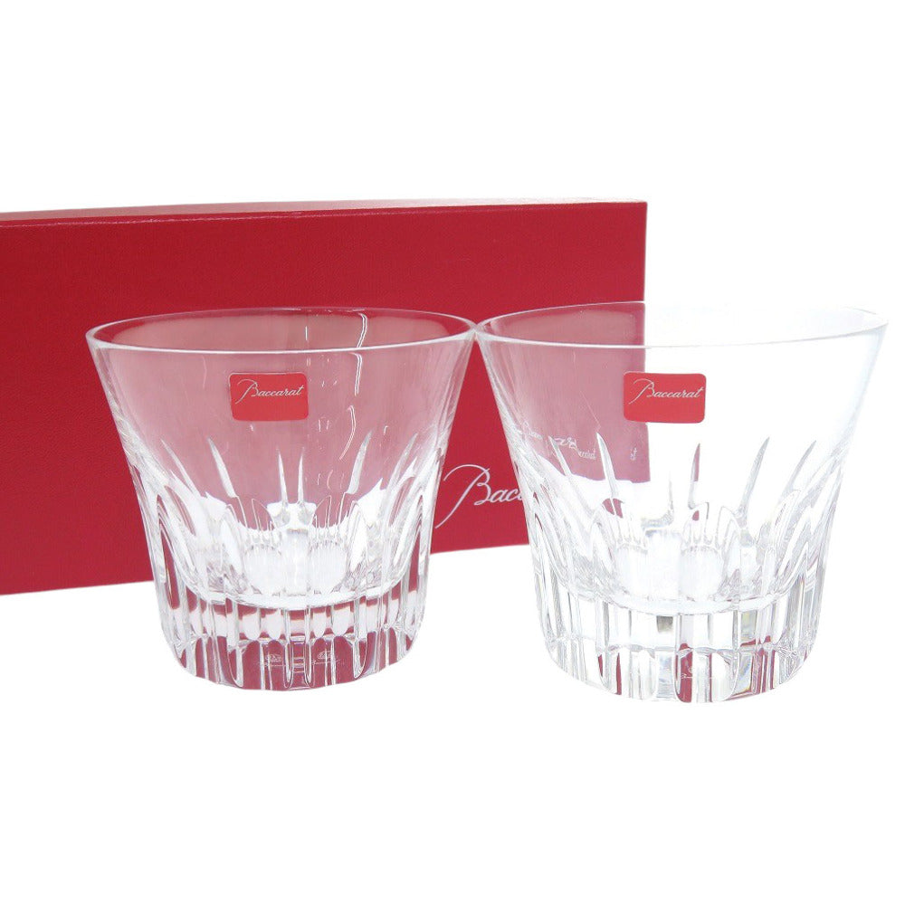 未使用 バカラ ペアグラス クリスタル クリア 0065【中古】Baccarat