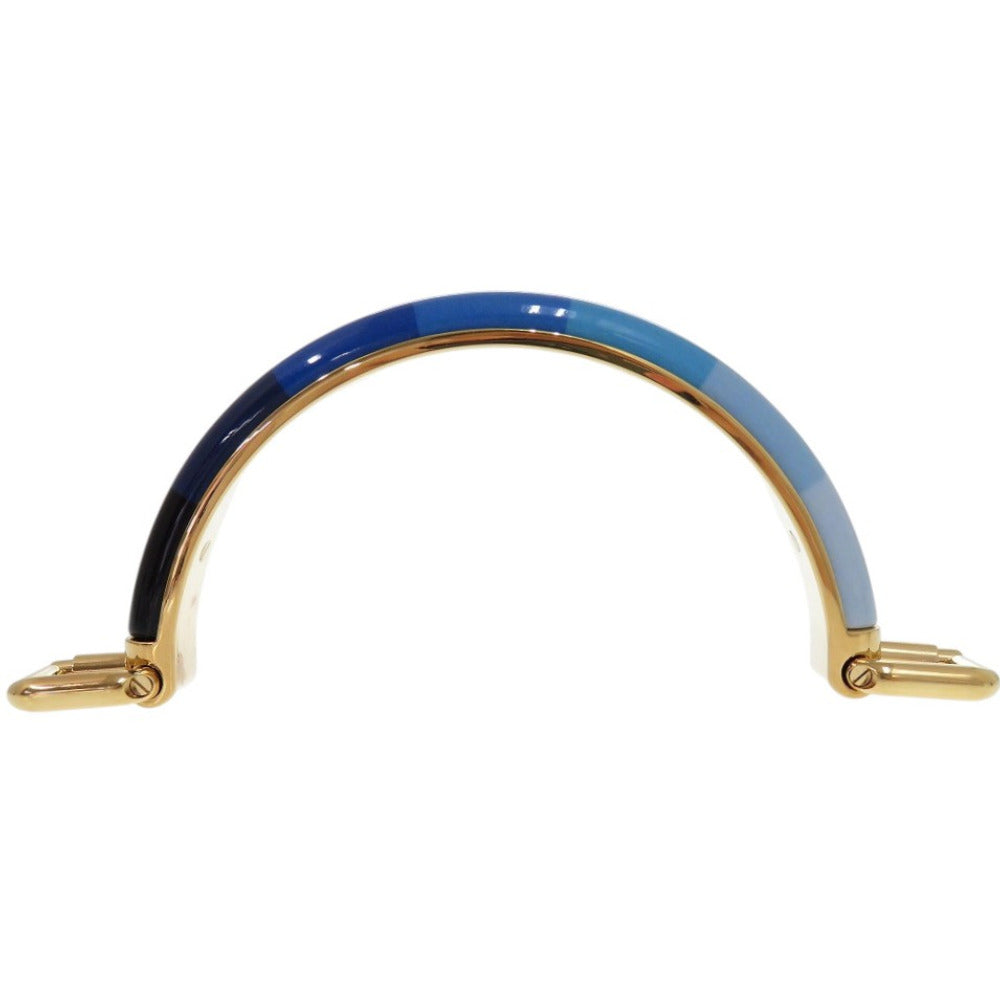 新品同様 フェンディ 替えハンドル ピーカブー アイコニックミニ用 メタル ブルー ゴールド金具 青 その他バッグ 0071【中古】FENDI