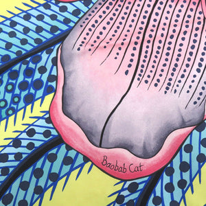 美品 エルメス カレ90 Baobab Cat バオバブ キャット シルク マルチカラー スカーフ 0073【中古】HERMES