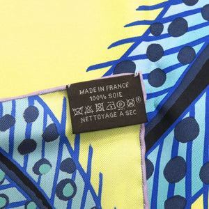 美品 エルメス カレ90 Baobab Cat バオバブ キャット シルク マルチカラー スカーフ 0073【中古】HERMES