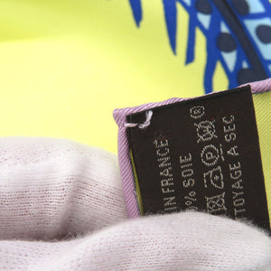 美品 エルメス カレ90 Baobab Cat バオバブ キャット シルク マルチカラー スカーフ 0073【中古】HERMES