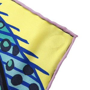 美品 エルメス カレ90 Baobab Cat バオバブ キャット シルク マルチカラー スカーフ 0073【中古】HERMES