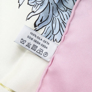 未使用品 サルヴァトーレフェラガモ 花柄 シルク マルチカラー スカーフ 0075【中古】Salvatore Ferragamo