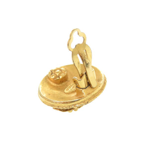 美品 シャネル ココマーク メタル ゴールド イヤリング 0079【中古】CHANEL
