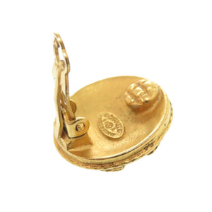美品 シャネル ココマーク メタル ゴールド イヤリング 0079【中古】CHANEL