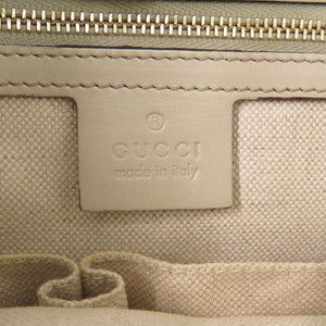 美品 グッチ シェリーライン 257061 GGキャンバス ベージュ トートバッグ 0087【中古】GUCCI