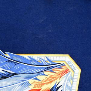 美品 エルメス
 カレ90 AMAZONIA アマゾニア スカーフ
 シルク ネイビーブルー 0098
【中古】HERMES レディース