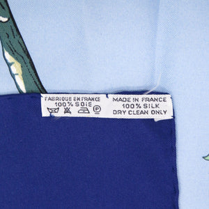 エルメス カレ90 SICHUAN 四川省 シルク ネイビー スカーフ 0124【中古】HERMES