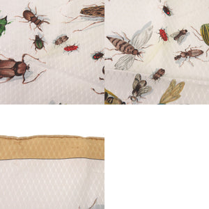 エルメス カレ90 INSECT 昆虫 シルク ベージュ スカーフ 0129【中古】HERMES