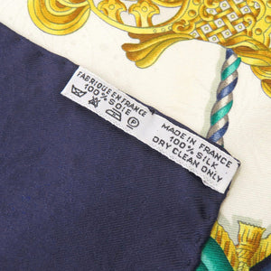 美品 エルメス カレ90 LUNA PARK 遊園地 シルク マルチカラー スカーフ 0133【中古】HERMES