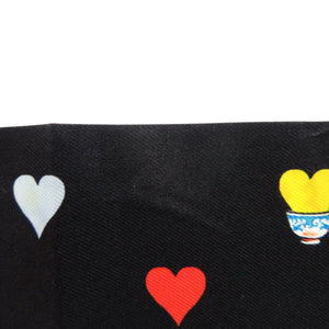 エルメス ツイリー ティータイム Tea Time シルク ノワール ルージュ ブラック レッド スカーフ 0157【中古】HERMES