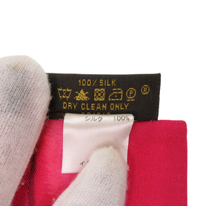 美品 ルイ・ヴィトン バンドー サマーイカット シルク ローズインディアン スカーフ 0167【中古】LOUIS VUITTON