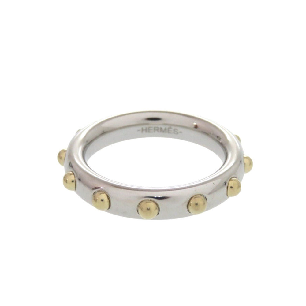 美品 エルメス ミニドッグ スカーフリング メタル シルバー ゴールド 0190【中古】HERMES