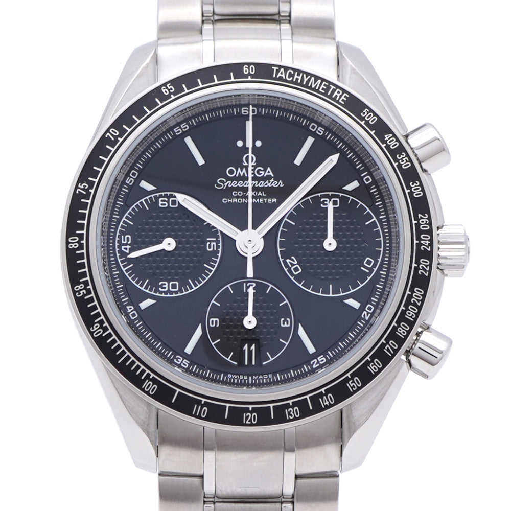 新品同様 オメガ スピードマスター レーシング 326.30.40.50.01.001 自動巻き 腕時計 SS ブラック 黒文字盤 0225【中古】OMEGA メンズ