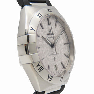 新品同様 オメガ コンステレーション コーアクシャル マスタークロノメーター 131.12.41.21.06.001 自動巻き 腕時計 SS/ラバー シルバー 0226【中古】OMEGA メンズ